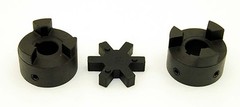 3/4″ to 1″ L095 Flexible 3-Piece L-Jaw Coupling Coupler Set & Rubber Spider