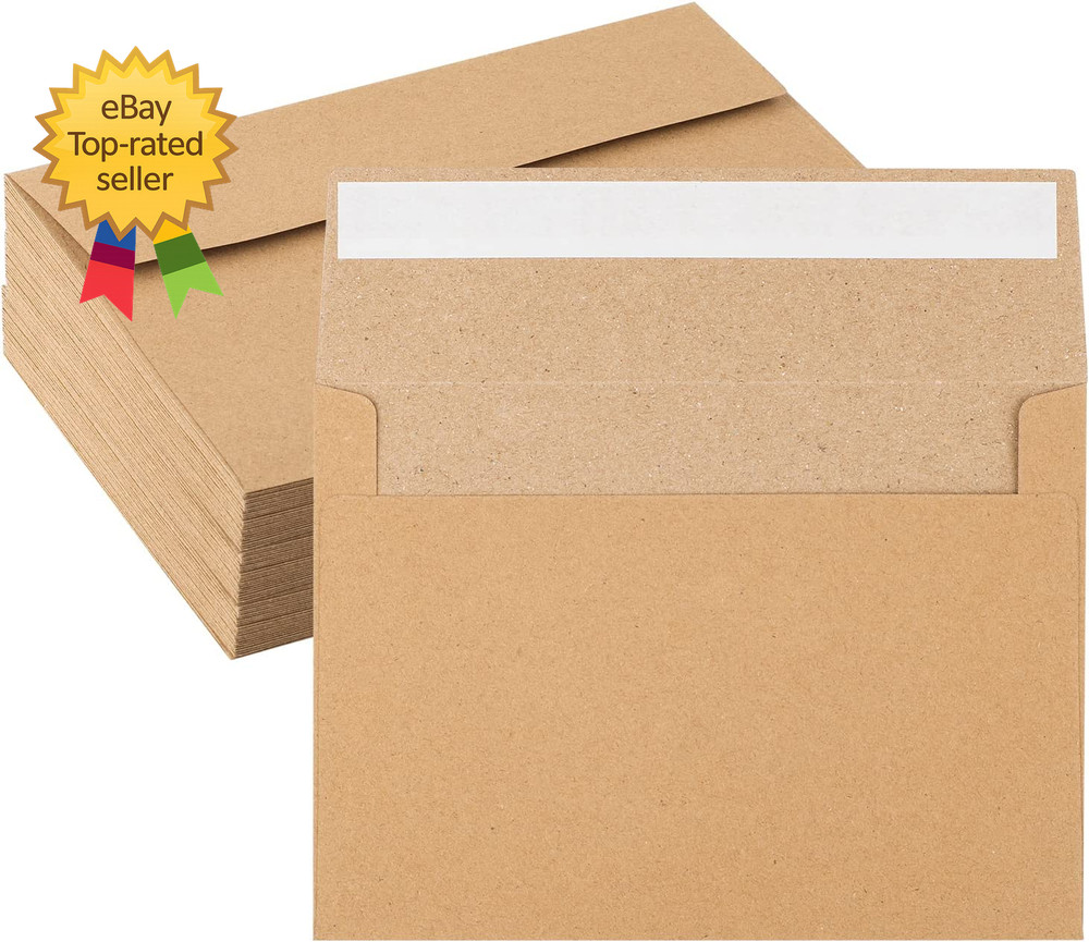 50 Pack Kraft Envelopes 4 X 6 Inch Brown Kraft Paper Envelopes for Invitations