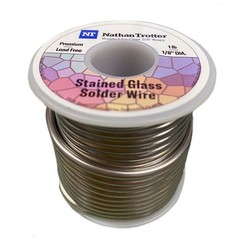Nathan Trotter Lead-Free Solder 1lb.Spool for Glass Projects & Other Crafts