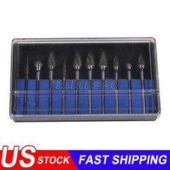 10pcs/Set Dental Tungsten Carbide Burs Plaster Alloy Acrylic Drill Polisher