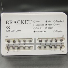 10 Packs Dental Orthodontic Brackets Braces Metal Mini Roth.022 Hooks 345
