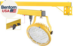 30/50W LED Loading Dock Light with 43″ Folding Arm, 3000K 4000K 5000K Adjustable