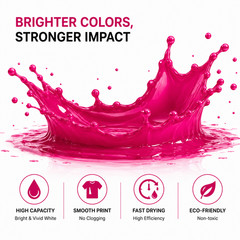 DTF INK CMYKW 5 Color Combo Pack 5 × 1000ml 169 fl oz (33.8 fl oz each)