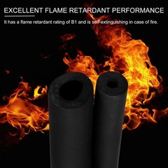 PATIKIL 1″(25mm) ID x 6Ft Pipe Insulation Foam Tube, Cover Wrap 1 Inch