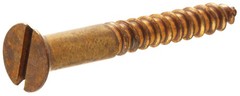 20-Pack 1944 10 x 1-1/4 Brass Flat Head Slotted Wood Screw 1.25 inches