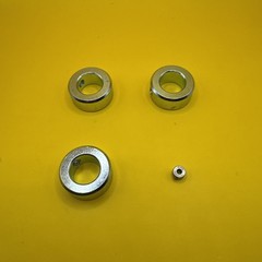 3x Shaft collars DIN 705 16mm id x 28mm od x 12mm w & 1x DIN 705 3mm x 3mm x 7mm