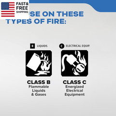 Fire Extinguisher for Boats, Single-Use 5BC
