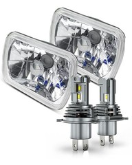 5×7 7×6 H6054 LED Headlights Compatible International 9400 DOT 500% Brightness