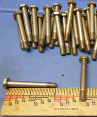 (10) Aviation Dished Hex Head Cadmium Shear Bolt- 1/4″-28×1-15/16″ – NAS1304-24