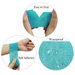 Allruyee 32 Rolls Self Adhesive Bandage Wrap 2 inch Cohesive 2 Inch, Colorful