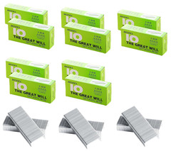 10000 Pcs 10# Mini Staples, 0.4 Inch X 0.2 Inch Stainless Steel Staples for Smal