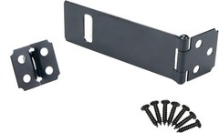 4Pcs 4Inch Black Padlock Hasp,Door Slide Latch Lock 4 Inch,