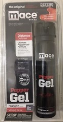MACE 18 FT MAGNUM 4 POLICE Self DEFENSE Pepper STICKY GEL Spray FLIPTOP Safety