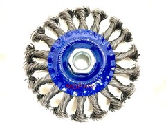 6Pcs Wheel Wire Brush 4-Inch (4″ Twisted/Knotted) For 5/8″-11 UNC Angle Grinder