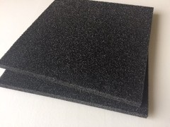 10 pc 1″ x 12″ x 24″ Black Polyethylene foam 1.7pcf *FREE SHIPPING