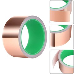 Copper Foil Tape with Conductive Adhesive for Guitar & EMI Shielding (2 x 33)