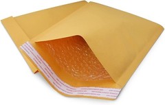 250 #00 5×10 Kraft Paper Bubble Padded Envelopes Mailers Case 5″x10″