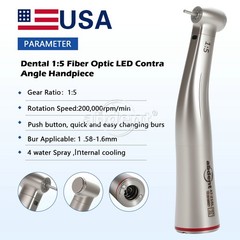 1:5 Increasing Contra Angle Fiber Optic Handpiece for Electric Motor AbDent PR