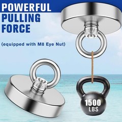 Super Strong Neodymium Fishing Magnet – For Underwater Salvage & Home Hanging
