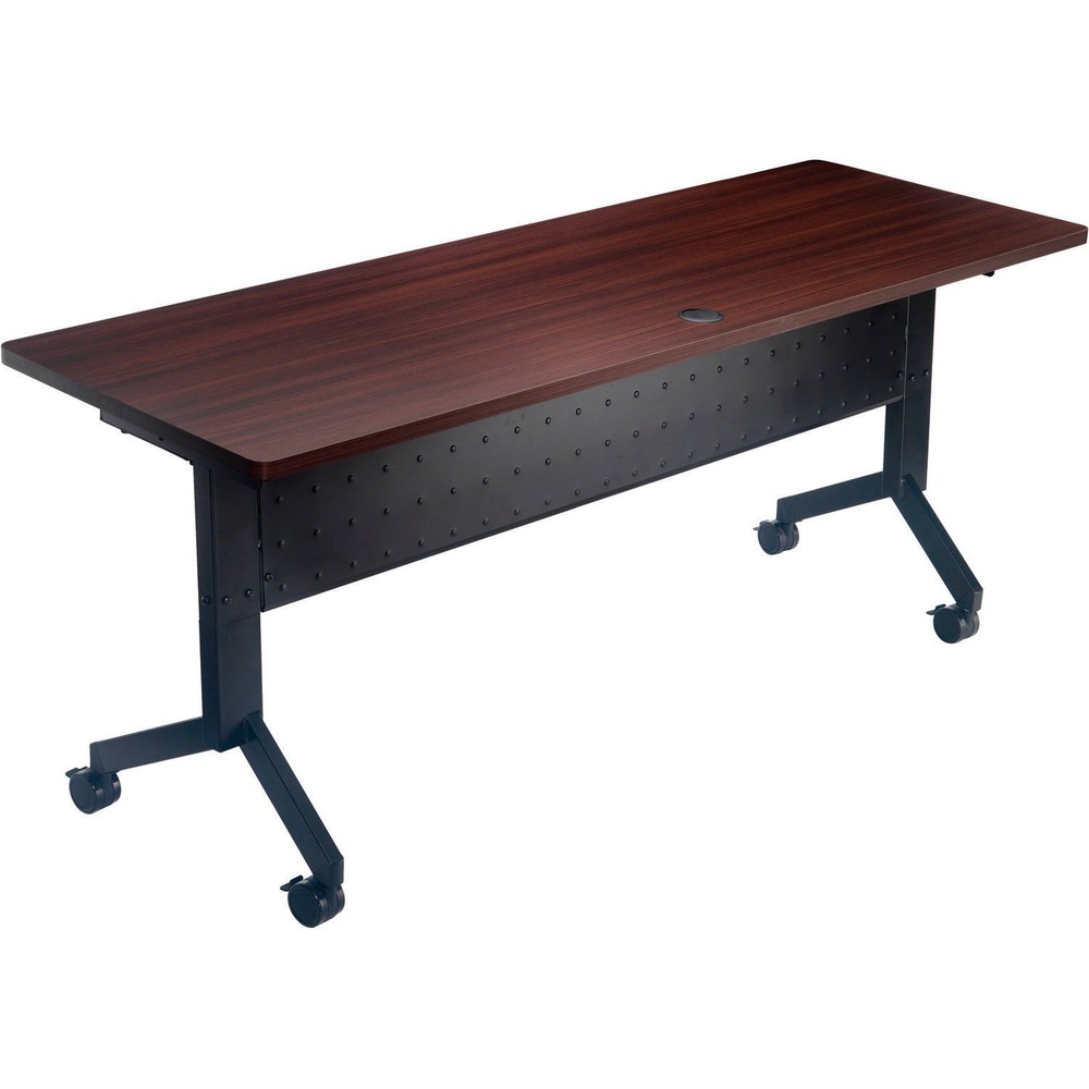 Global Industrial Flip-Top Training Table 60″ x 24″ Walnut