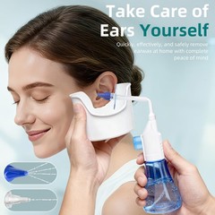 QISXROVY Ear Wax Removal Tool, Cleaning Kit, Safe Large(50pcs accs), Blue
