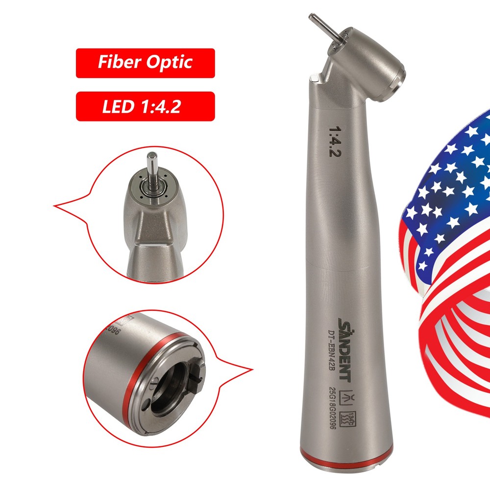 1-10*SANDENT Dental 1:4.2 LED Contra Angle Internal/External Water Handpiece