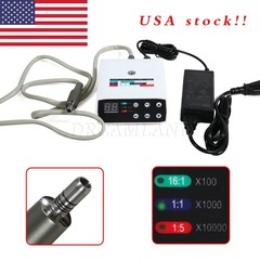 Fit NSK NL400 Dental Electric Motor +1:5 Handpiece Fiber Optic Contra Angle USA