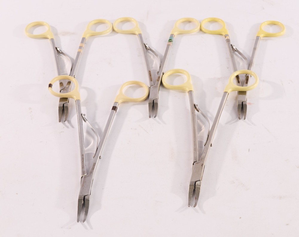 (Lot of 5) Weck Hemoclip Traditional Ligating Clip Applier 8″ Curved 523150