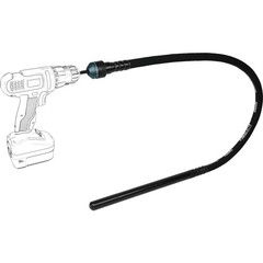 TEMCo Drill-Powered Concrete Vibrator – 5-Foot Length for Effective Vibration