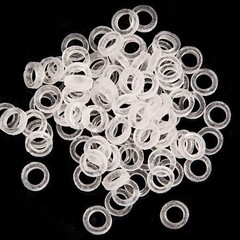 100 pcs Dental Orthodontic Intraoral Elastic Latex-Free Rubber Band Clear USA