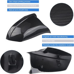 Carbon Fiber Side Mirror Cover Cap BMW 5 Series F10 F11 F18 528i 535i 2011-2013