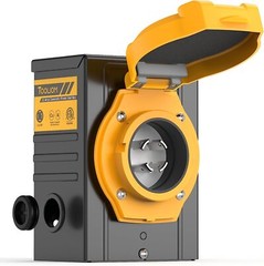 30 A Generator Inlet Box L14-30P 4 Prong 125/250V, 7500W with LED Indicator