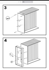 White Slatwall Gondola Display – 48″W x 24″D x 54″H, Assembly Required