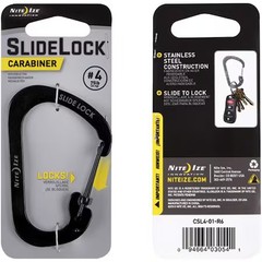 Nite Ize Csl4-01-R6 Carabiner, Stainless Steel, 75 Lb Limit