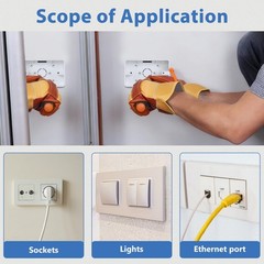 5Pcs Surface Mount Outlet Box,Surface Mount Electrical Box Plastic Junction E…