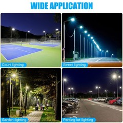 277-480V 44800LM 320W Commercial LED Shoebox Parking Lot Light Fixture Photocell