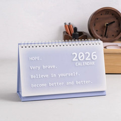 2026 Desktop Calendar Simple Creative Design with Motivational Messages