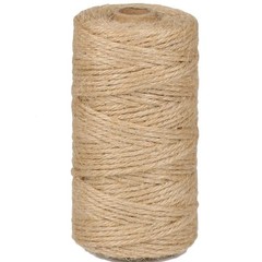 PerkHomy Jute Twine String 3mm 328Ft Natural 328 Feet (100M), (1/8 In)