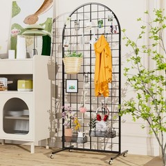 Display Grid Rack 5.2 ft Panel Detachable Stand Craft Art Gridwall Retail Tower