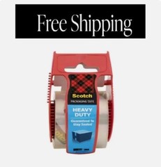 Scotch 1.88 in. x 22.2 yds. Heavy Duty Shipping Packaging Tape with Dispenser