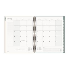 8.5"x11" 2026 Weekly/Monthly Wirebound Planner Printed Strawberry