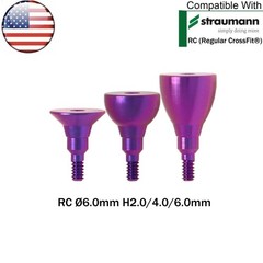 US 5Pcs Dental Healing Abutment Closure Cover Cap Screws Fit ITI Straumann NC/RC
