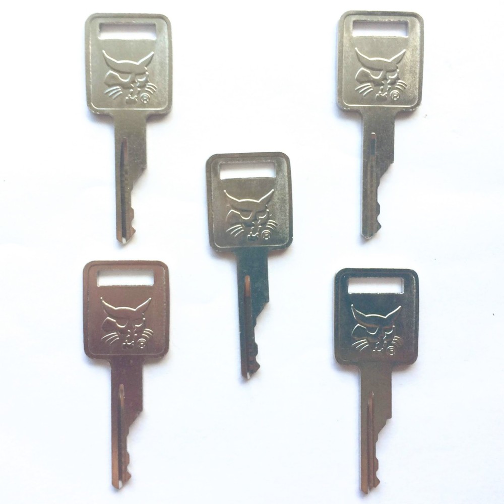 5 Bobcat Skidsteer and Mini Excavator Heavy Equipment Ignition Keys 6693241