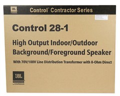2) JBL Control 28-1 8″ 60w 70v Commercial Indoor/Outdoor Speakers For Restaurant