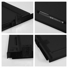 Slide Out Under Desk Keyboard Tray Pull Out Keyboard Drawer Shelf w/ Pen Holder