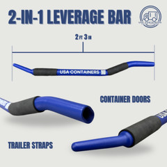Easy-Open Leverage Bar for Shipping Container Doors And Trailer Straps