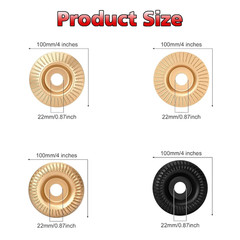 Juego De Discos De Talla De Madera Mejorados De 4 Piezas Para Amoladora Angular