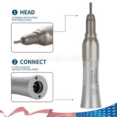 ASKEADNT Dental Slow Low Speed Straight Handpiece Nosecone 1:1 FX65