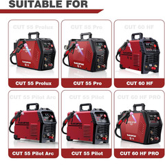 2026 ARCCAPTAIN AG-60 Plasma Cutter Torch Consumables 24Pcs .040” SG-55