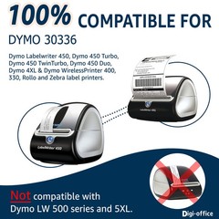 Compatible with DYMO Labelwriter 450 30336 (1″ x 2-1/8″) Rerurn Address Labels